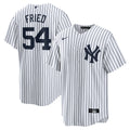 Max Fried New York Yankees Home Replica Player Jersey - White | Stitched Baseball Jersey TJS1525