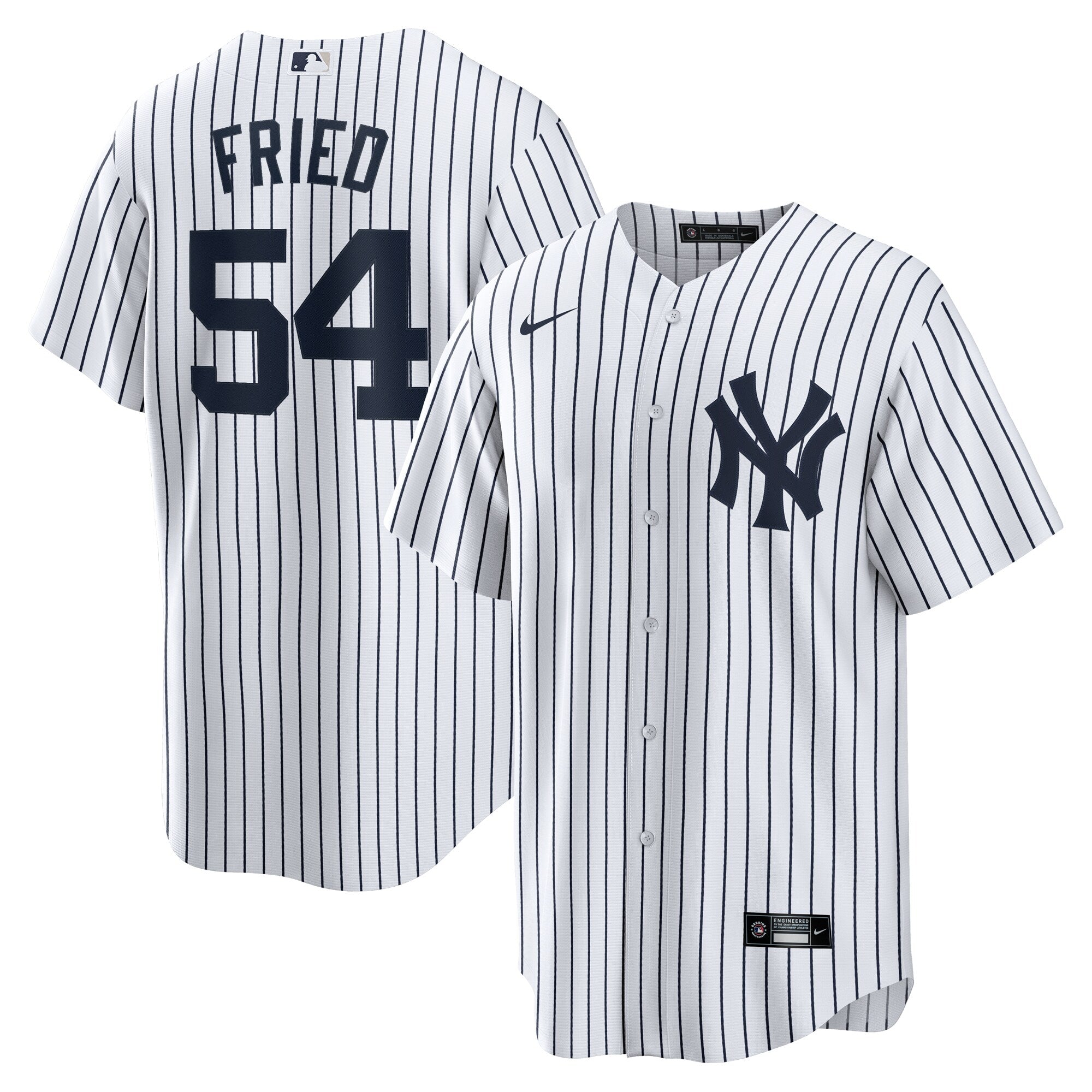 Max Fried New York Yankees Home Replica Player Jersey - White | Stitched Baseball Jersey TJS1525