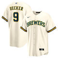 Bob Uecker Milwaukee Brewers Home Retired Player Replica Jersey - Cream | Stitched Baseball Jersey TJS1555