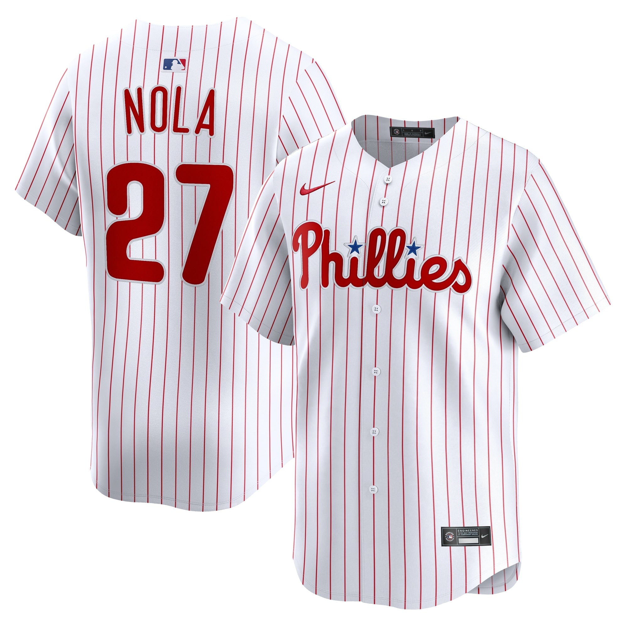 Aaron Nola Philadelphia Phillies Home Limited Player Jersey - White | Stitched Baseball Jersey TJS1592