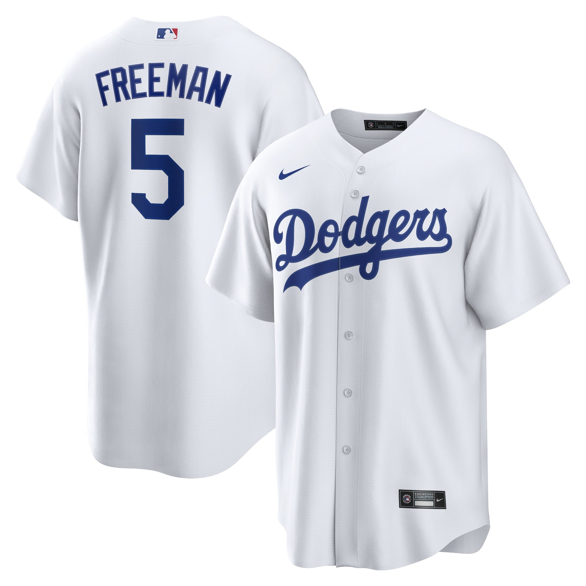Freddie Freeman Los Angeles Dodgers Replica Player Jersey - White | Stitched Baseball Jersey TJS1482