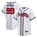 Spencer Strider Atlanta Braves Replica Player Jersey - White | Stitched Baseball Jersey TJS1315