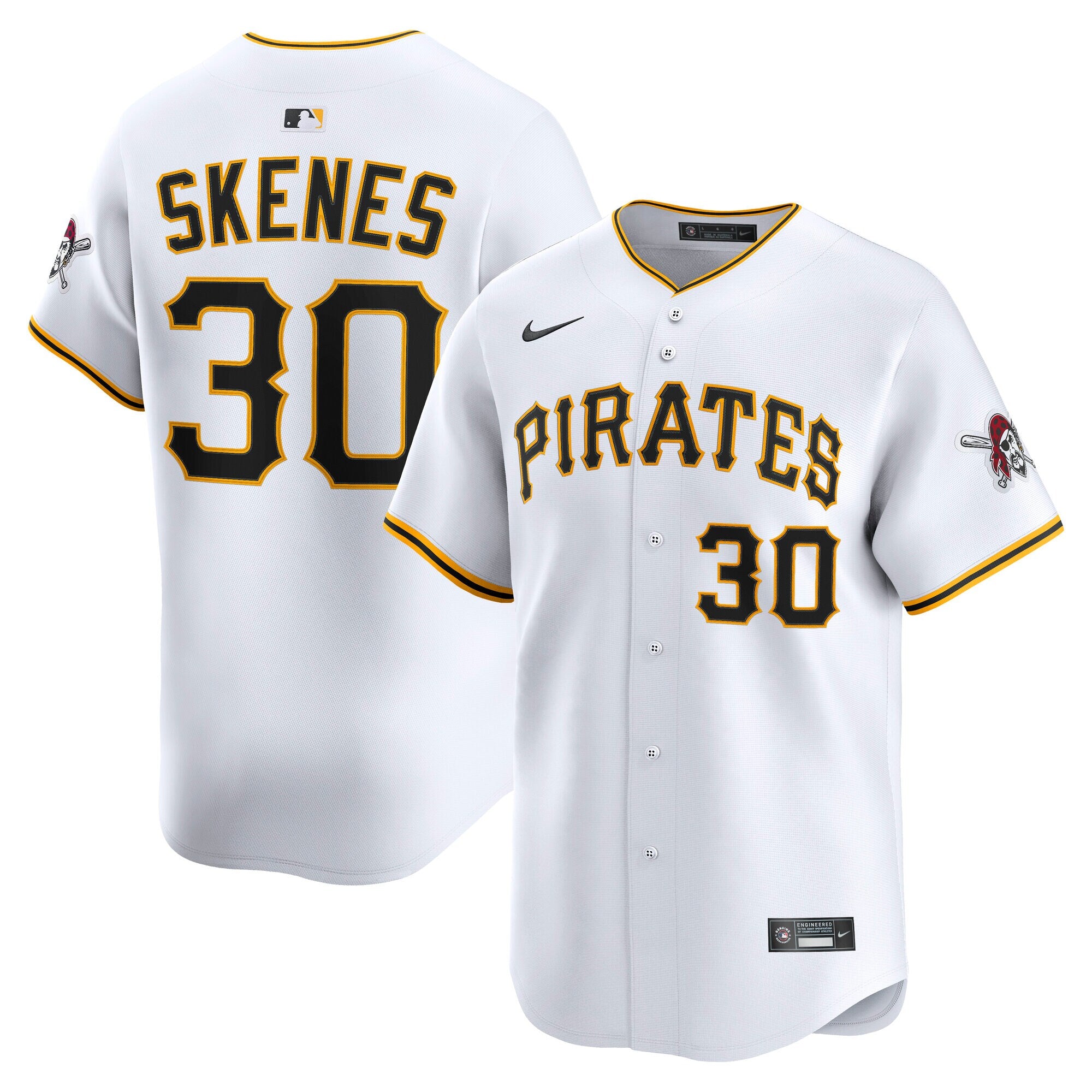 Paul Skenes Pittsburgh Pirates Home Limited Player Jersey - White | Stitched Baseball Jersey TJS1473
