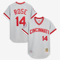 Pete Rose Cincinnati Reds M & N 1976 Jersey - Gray | Stitched Baseball Jersey TJS1665