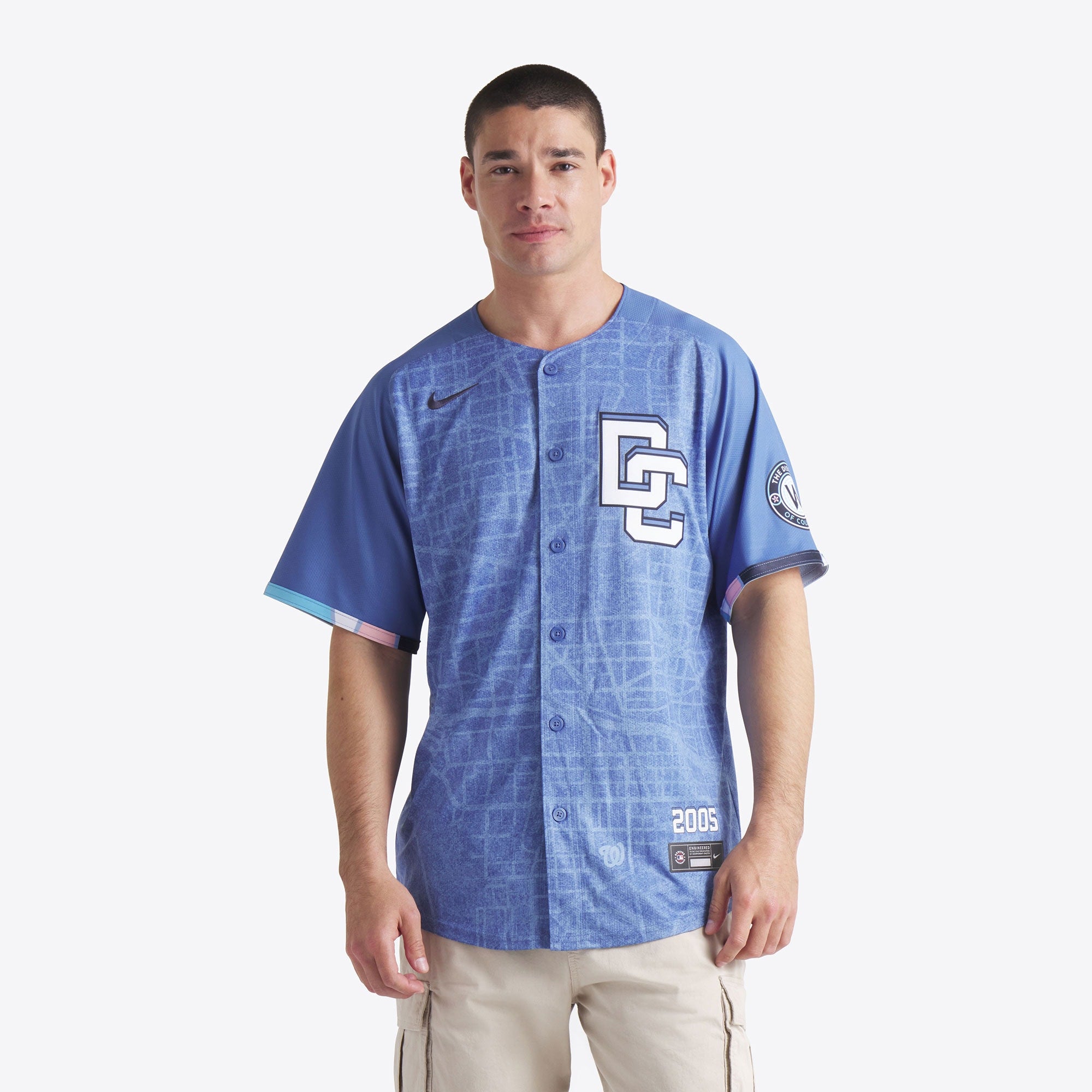 Washington Nationals 2025 City Connect Limited Jersey - Blue | Stitched Baseball Jersey TJS1640
