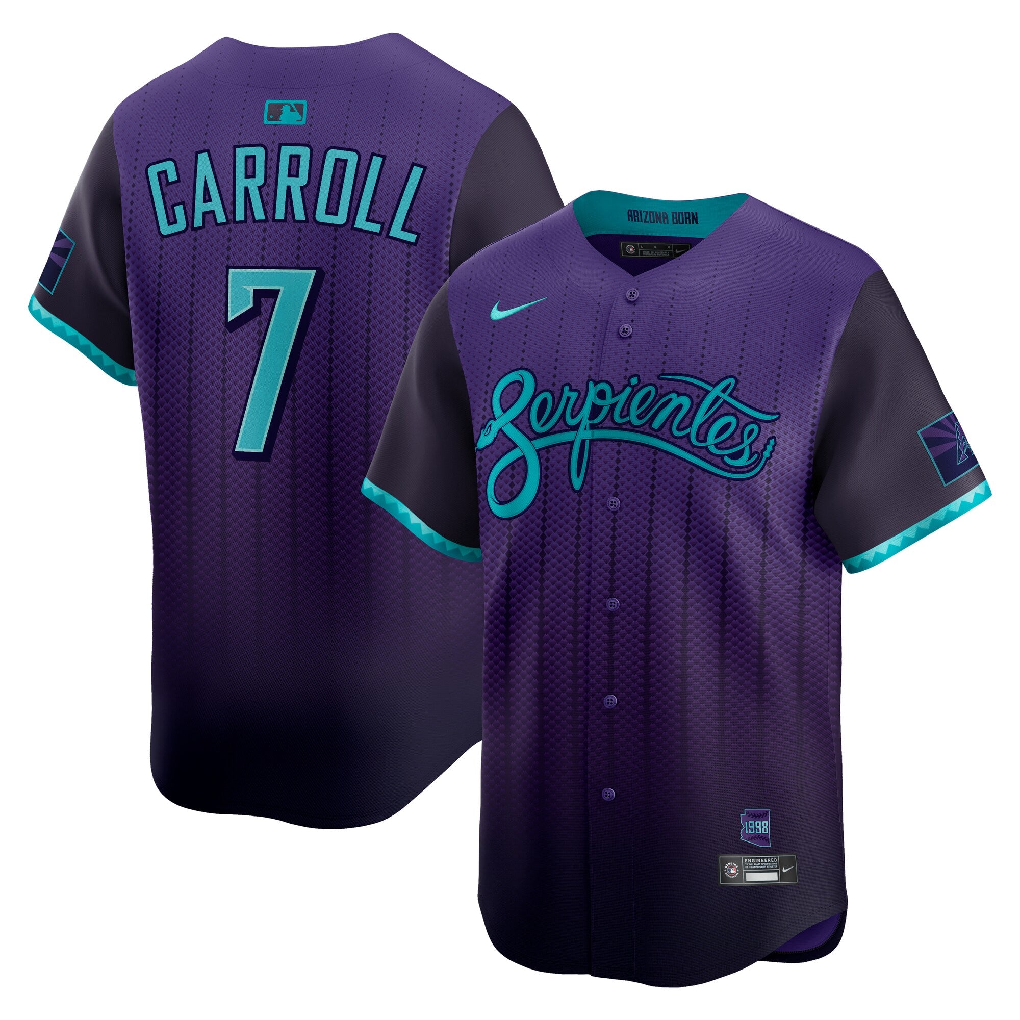 Corbin Carroll Arizona Diamondbacks 2025 City Connect Limited Player Jersey - Purple | Stitched Baseball Jersey TJS1661