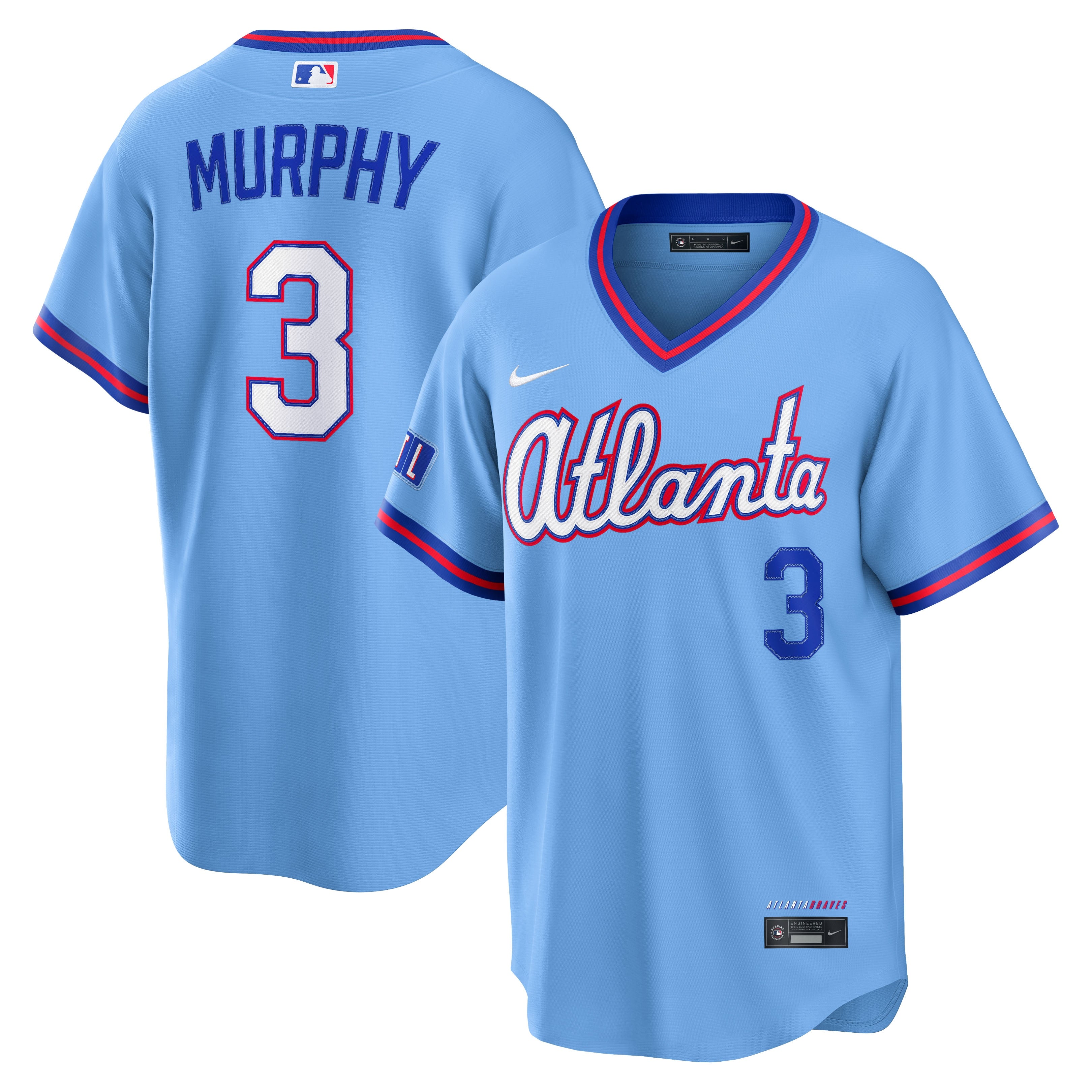 Dale Murphy Atlanta Braves 2026 City Connect Stadium Jersey - Powder Blue | Stitched Baseball Jersey TJS1710