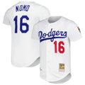Hideo Nomo Los Angeles Dodgers M & N Cooperstown Collection Jersey - White | Stitched Baseball Jersey TJS1635