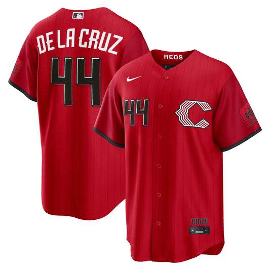 Elly De La Cruz Cincinnati Reds 2026 City Connect Stadium Jersey - Red | Stitched Baseball Jersey TJS1643