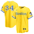 David Ortiz Boston Red Sox Retired Player City Connect Replica Jersey - Gold | Stitched Baseball Jersey TJS1623