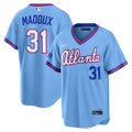 Greg Maddux Atlanta Braves 2026 City Connect Stadium Jersey - Powder Blue | Stitched Baseball Jersey TJS1678