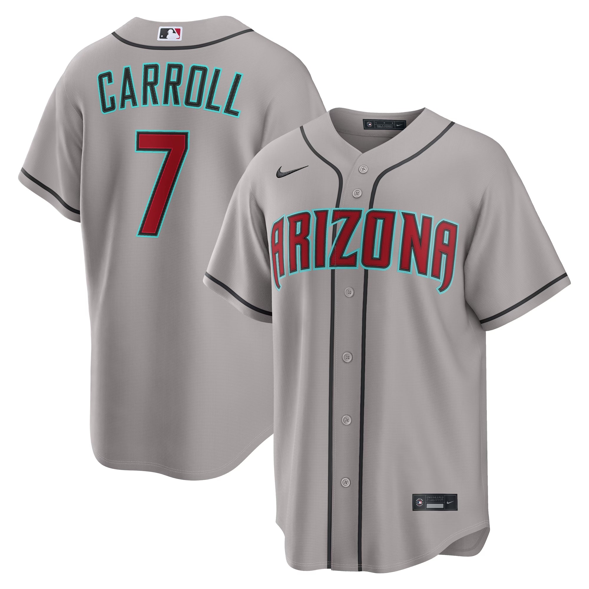 Corbin Carroll Arizona Diamondbacks Road Replica Jersey - Gray | Stitched Baseball Jersey TJS1730