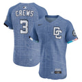Dylan Crews Washington Nationals 2025 City Connect Elite Player Jersey - Blue | Stitched Baseball Jersey TJS1646
