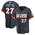 Nick Pivetta San Diego Padres 2026 City Connect Stadium Jersey - Obsidian | Stitched Baseball Jersey TJS1686