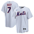 Brett Baty New York Mets Home Replica Jersey - White | Stitched Baseball Jersey TJS1733