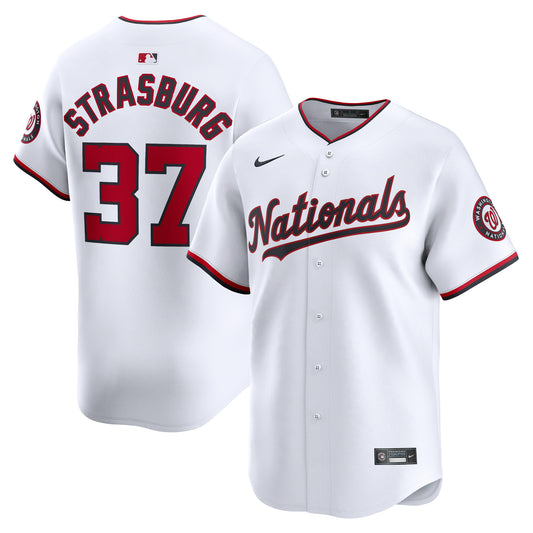 Stephen Strasburg Washington Nationals Home Limited Player Jersey - White | Stitched Baseball Jersey TJS1632