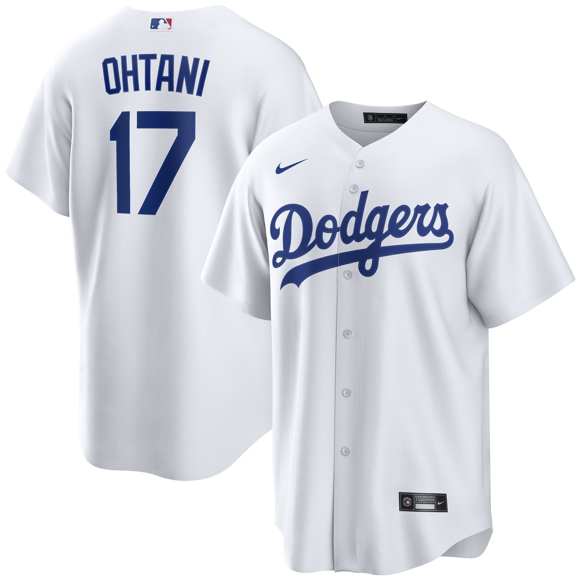 Shohei Ohtani Los Angeles Dodgers Home Replica Player Jersey - White | Stitched Baseball Jersey TJS1705