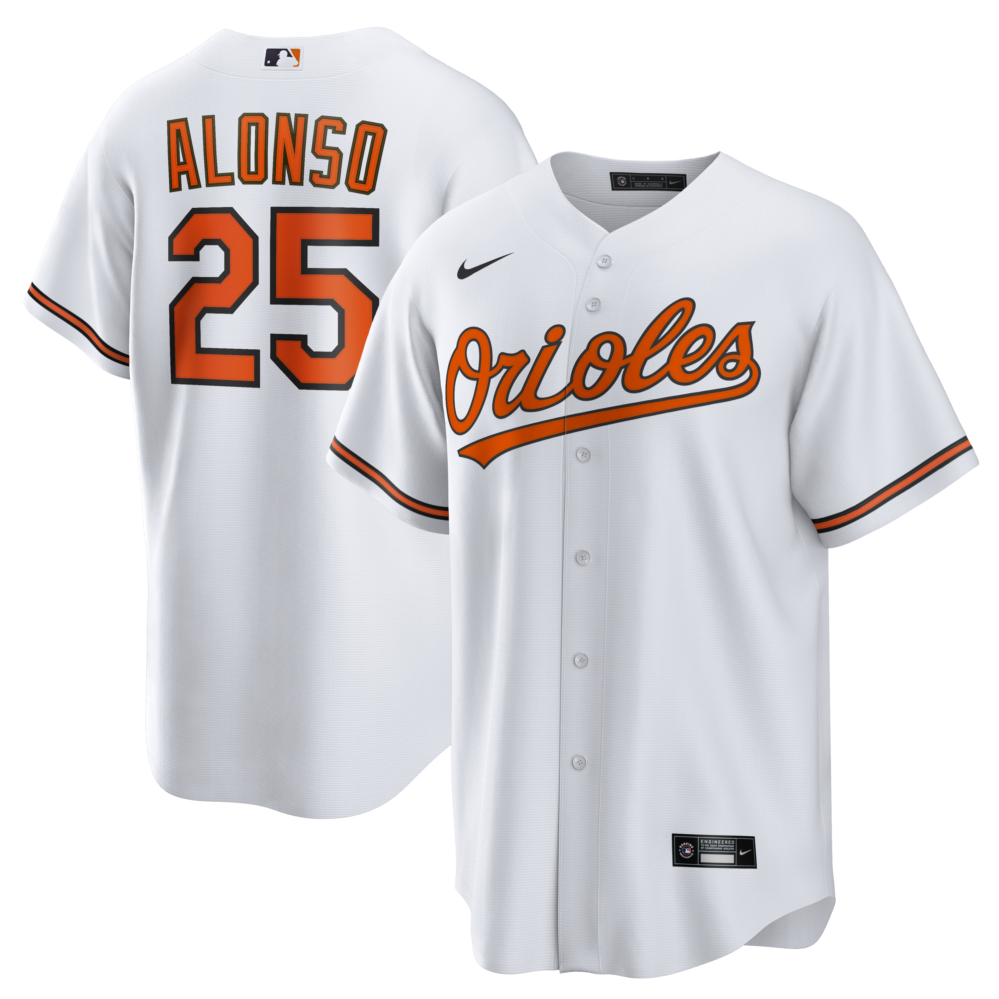 Pete Alonso Baltimore Orioles Home Replica Jersey - White | Stitched Baseball Jersey TJS1727