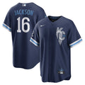 Bo Jackson Kansas City Royals City Connect Replica Player Jersey - Navy | Stitched Baseball Jersey TJS1720