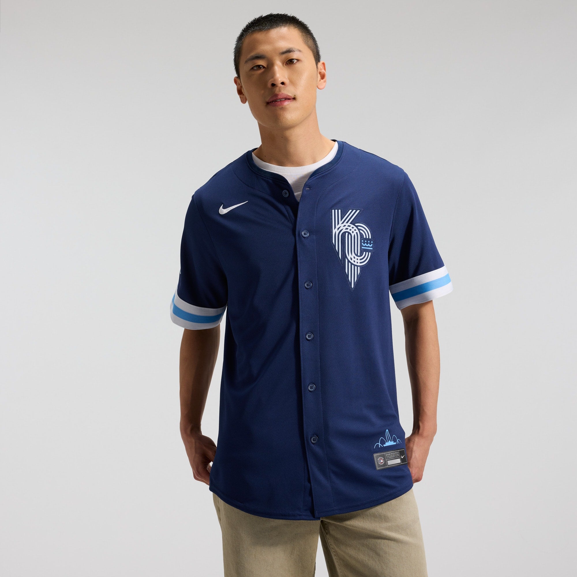 Kansas City Royals City Connect Limited Jersey - Navy | Stitched Baseball Jersey TJS1724