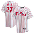 Aaron Nola Philadelphia Phillies Home Replica Player Name Jersey - White | Stitched Baseball Jersey TJS1604