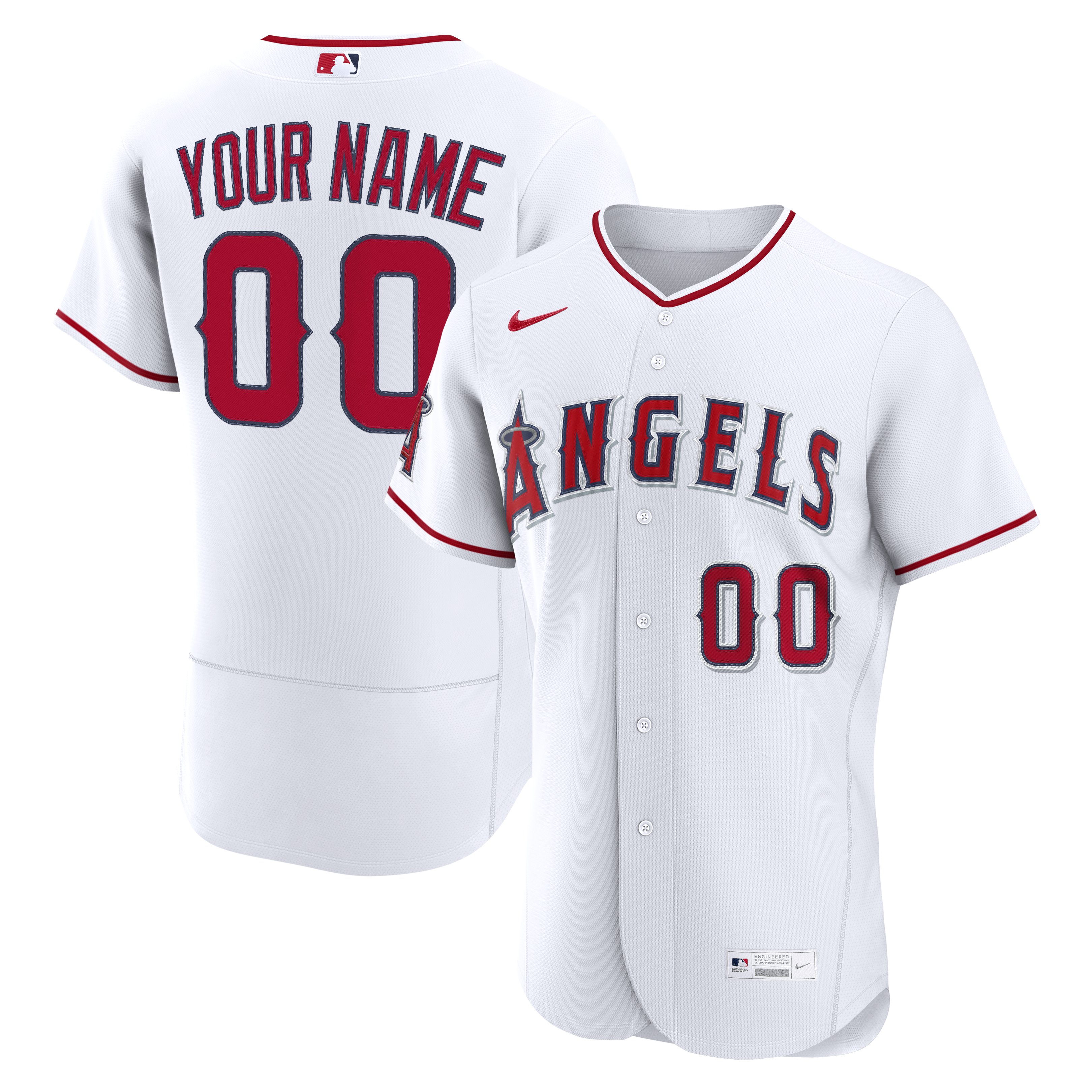 Los Angeles Angels Home Custom Jersey - White | Stitched Baseball Jersey TJS1621