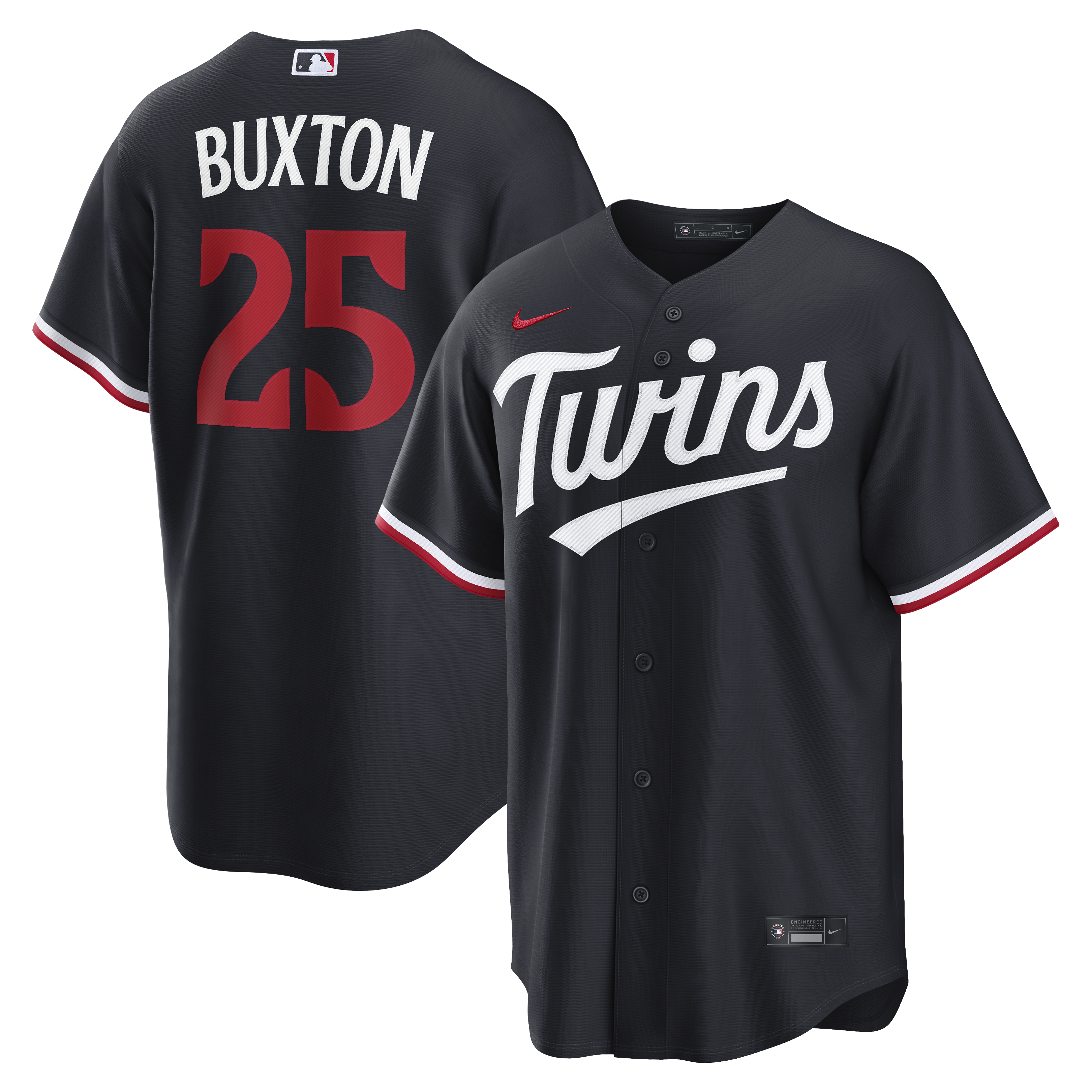 Byron Buxton Minnesota Twins Alternate Replica Jersey - Navy | Stitched Baseball Jersey TJS1613