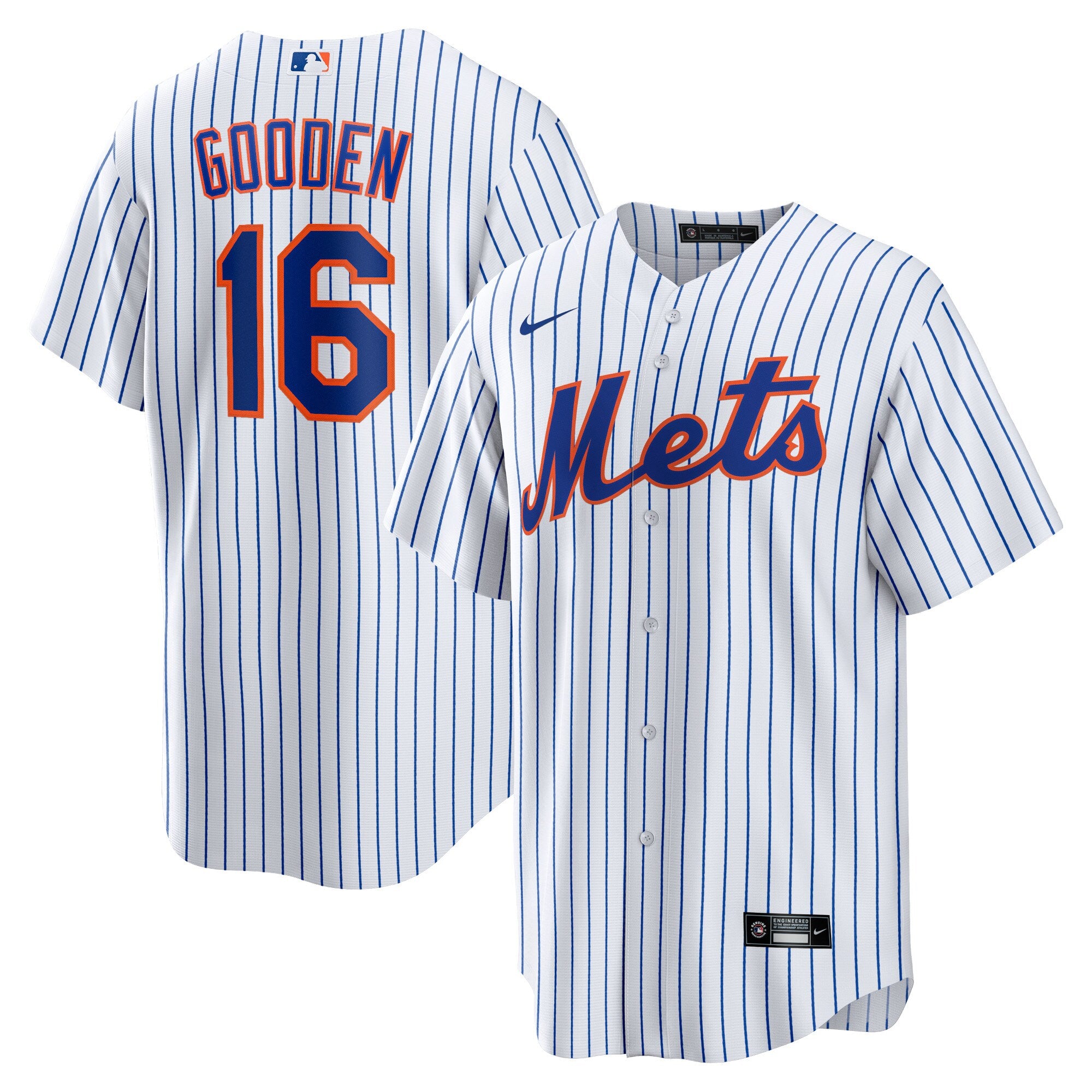 Dwight Gooden New York Mets Home Replica Player Jersey - White | Stitched Baseball Jersey TJS1630