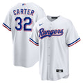 Evan Carter Texas Rangers Home Replica Jersey - White | Stitched Baseball Jersey TJS1668