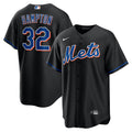 Mike Hampton New York Mets 2022 Alternate Replica Player Jersey - Black | Stitched Baseball Jersey TJS1699