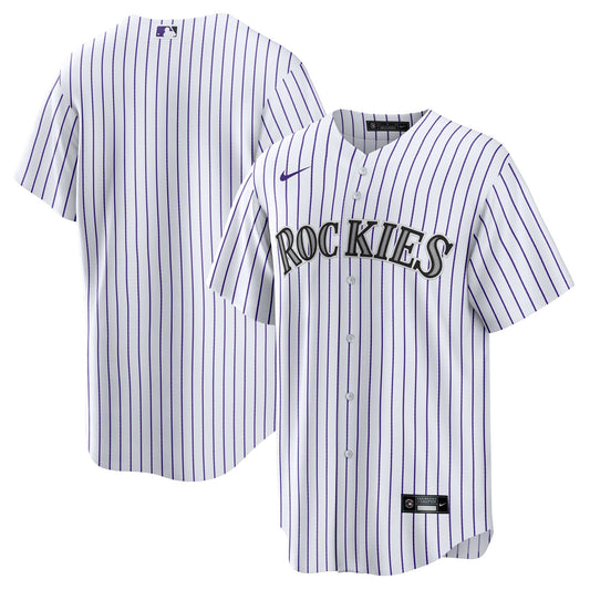 Colorado Rockies Home Big & Tall Replica Jersey - White | Stitched Baseball Jersey TJS1723