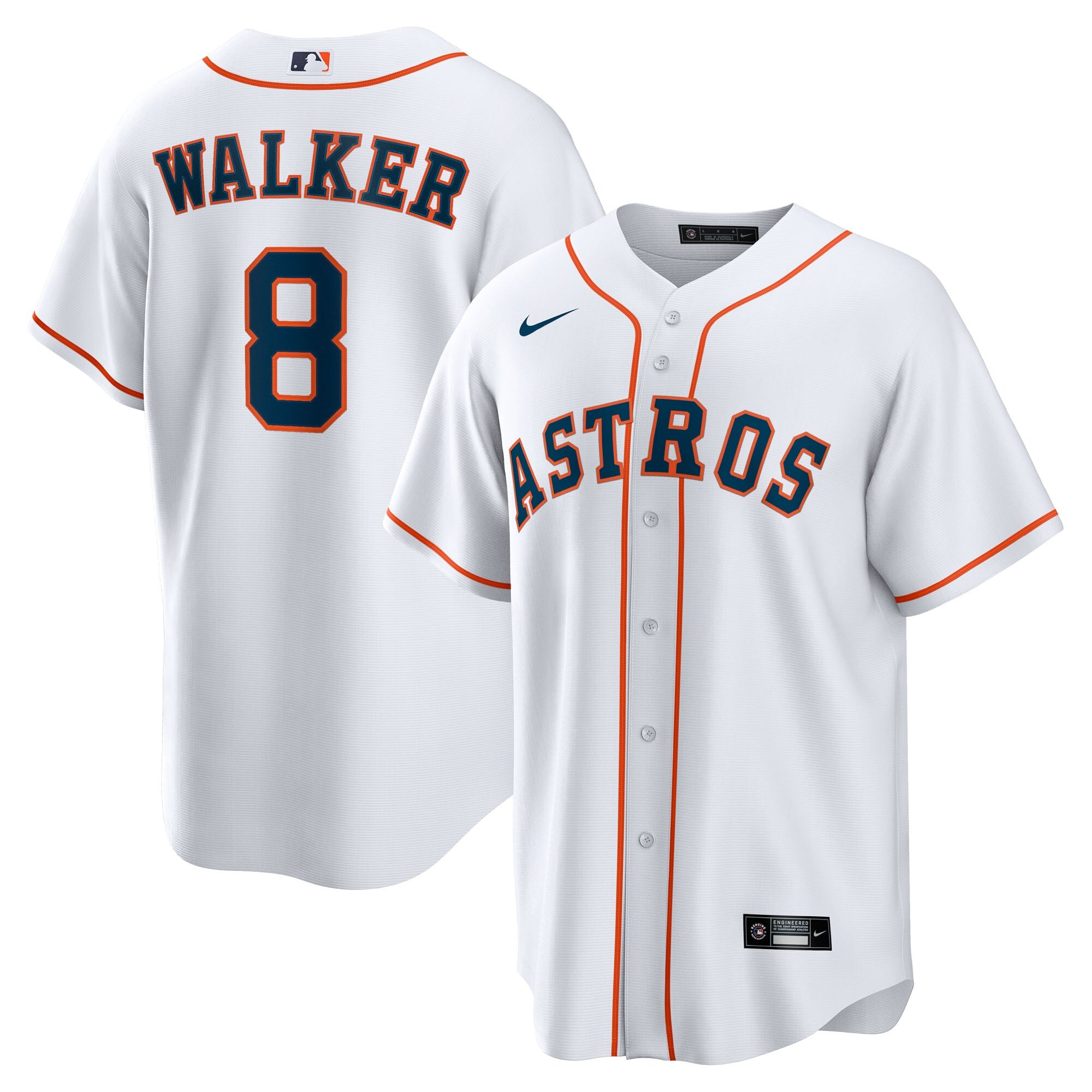 Christian Walker Houston Astros Home Replica Jersey - White | Stitched Baseball Jersey TJS1618