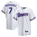 Ivan Rodriguez Texas Rangers Home Retired Player Replica Jersey - White | Stitched Baseball Jersey TJS1671