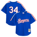 Nolan Ryan Texas Rangers M & N Big & Tall Cooperstown Mesh Batting Practice Jersey - Royal | Stitched Baseball Jersey TJS1693