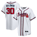 Drake Baldwin Atlanta Braves Home Replica Jersey - White | Stitched Baseball Jersey TJS1612