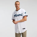 Miami Marlins Home Elite Jersey - White | Stitched Baseball Jersey TJS1731