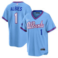 Ozzie Albies Atlanta Braves 2026 City Connect Stadium Jersey - Powder Blue | Stitched Baseball Jersey TJS1600
