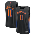 Jalen Brunson New York Knicks Fast Break Jersey - Statement Edition - Black Basketball TJS0093
