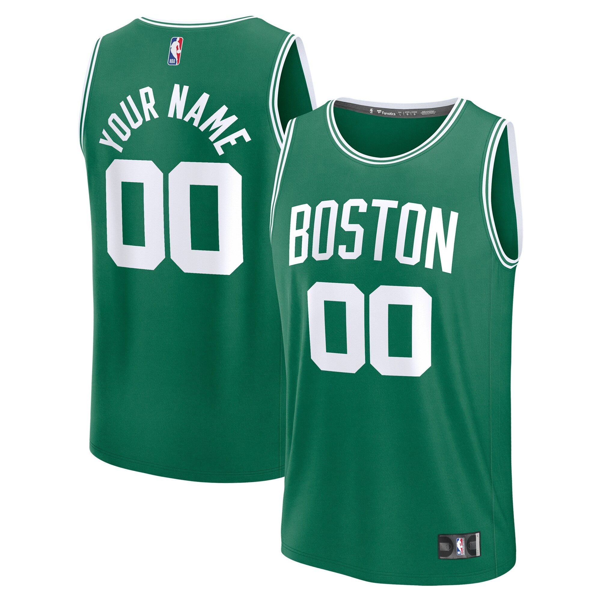 Boston Celtics Fast Break Custom Jersey - Icon Edition - Kelly Green Basketball TJS0058