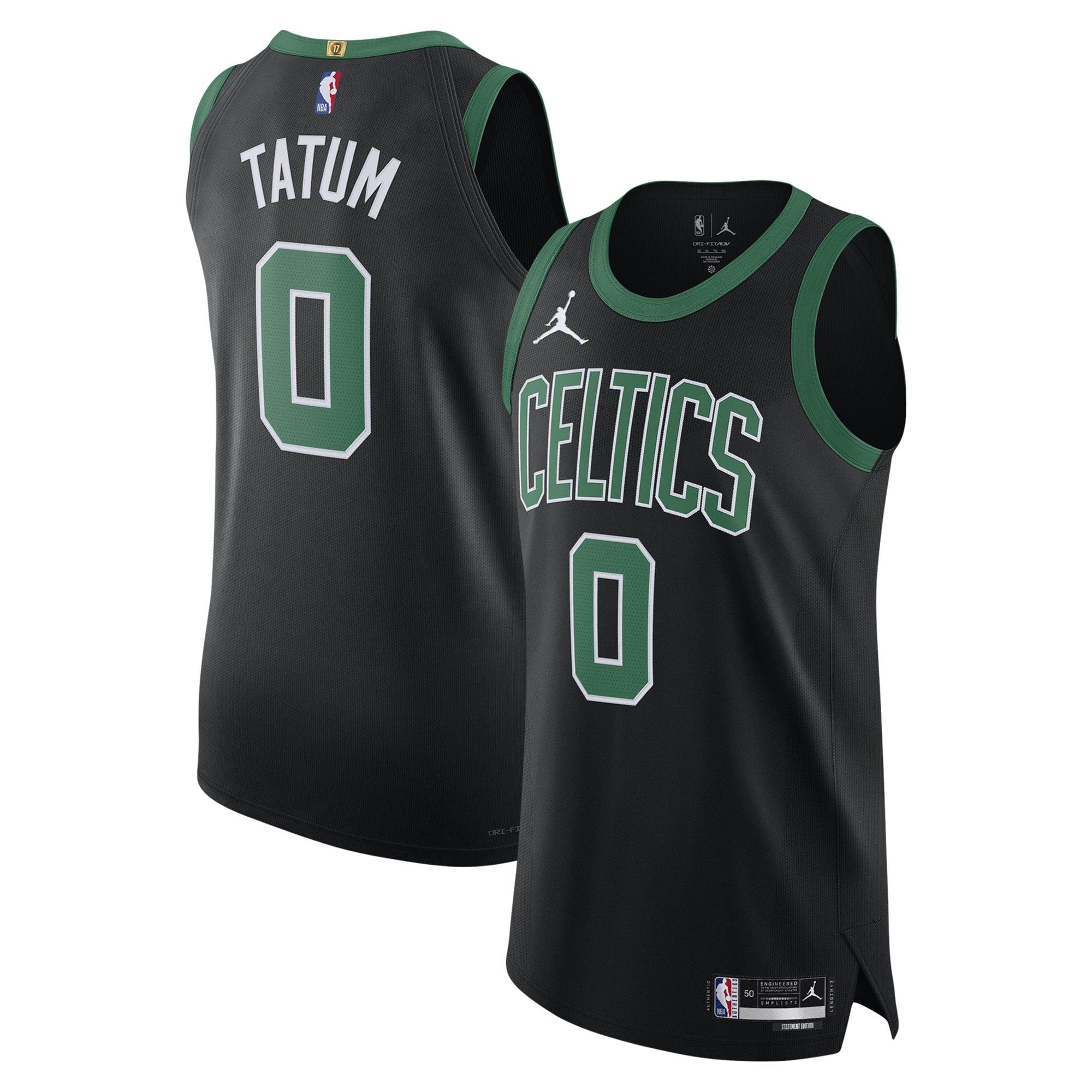 Jayson Tatum Boston Celtics Jordan Brand Player Jersey - Statement Edition - Black Basketball TJS0059