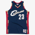 LeBron James Cleveland Cavaliers M & N Hardwood Classics Swingman Jersey - Navy Basketball TJS0013