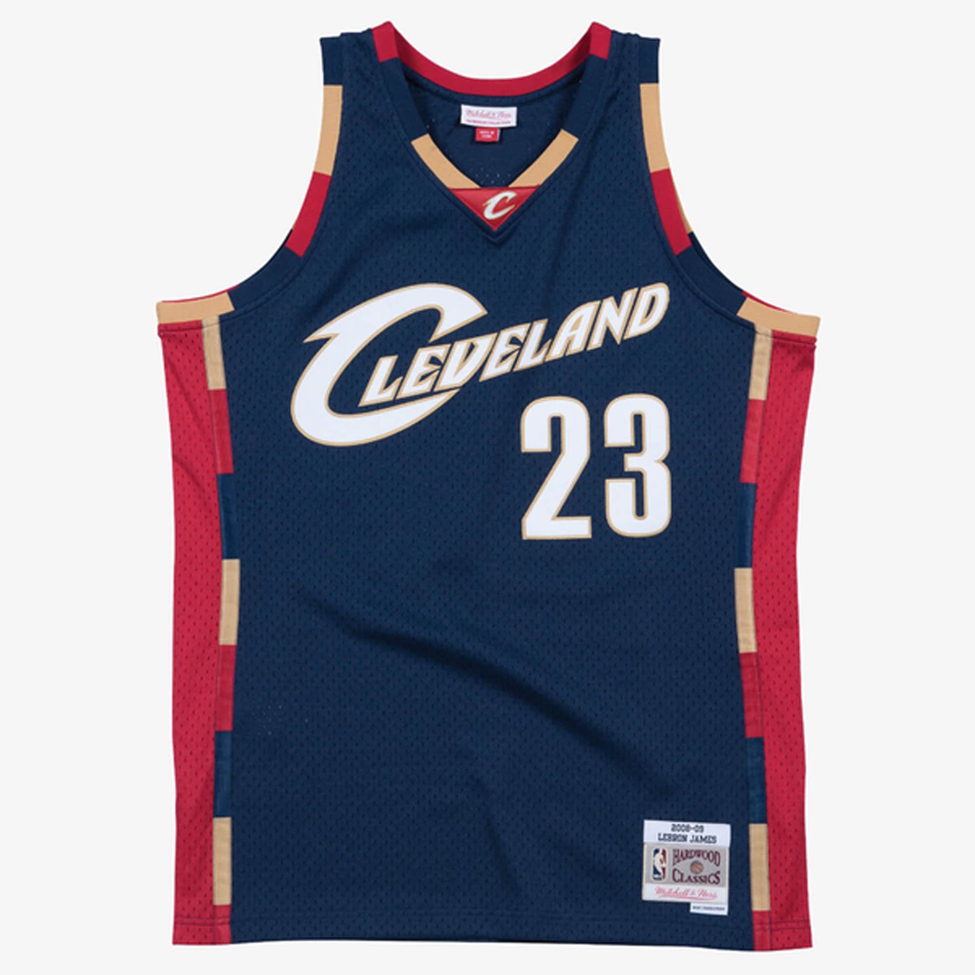 LeBron James Cleveland Cavaliers M & N Hardwood Classics Swingman Jersey - Navy Basketball TJS0013