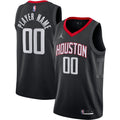 Houston Rockets Jordan Brand Swingman Custom Jersey - Statement Edition - Black Basketball TJS0096