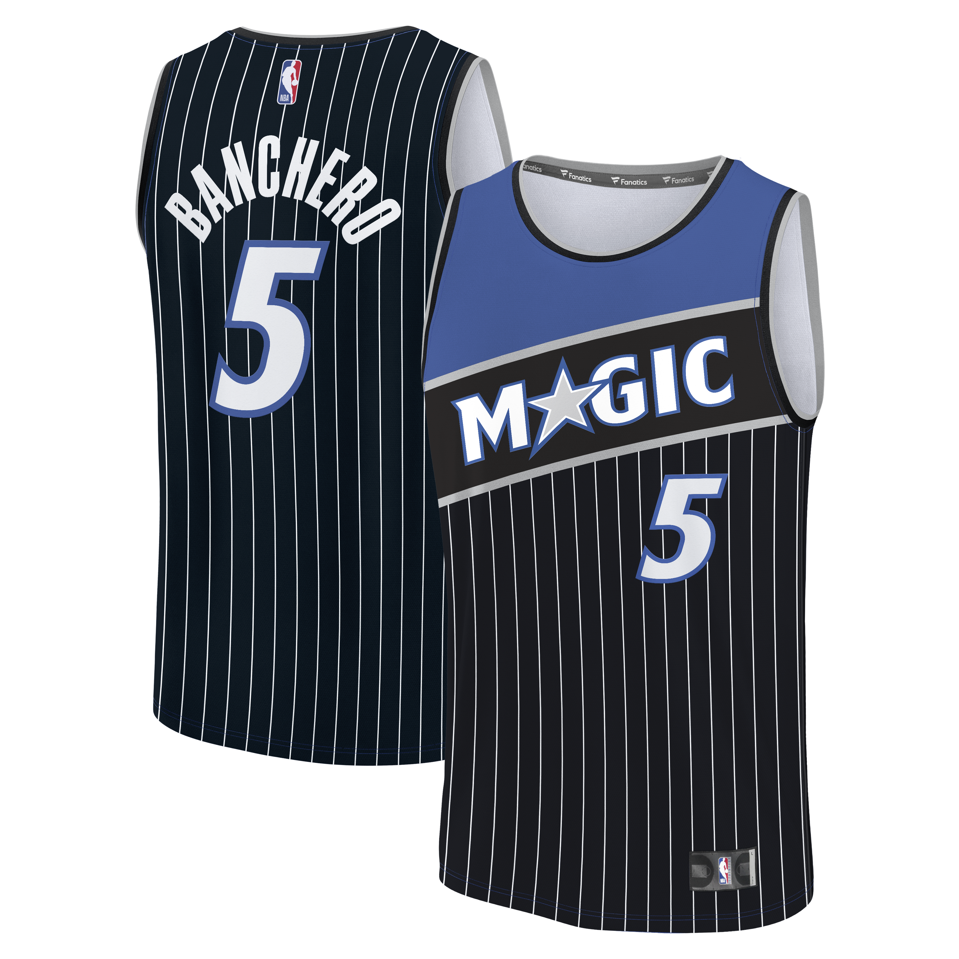 Paolo Banchero Orlando Magic Fast Break Jersey - Statement Edition - Black Basketball TJS0064