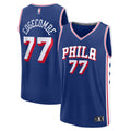 V. J. Edgecombe Philadelphia 76ers 2025 Draft First Round Pick Fast Break Replica Jersey - Icon Edition - Royal Basketball TJS0062