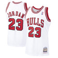 Michael Jordan Chicago Bulls M & N 1997/98 Hardwood Classics Jersey - White Basketball TJS0011