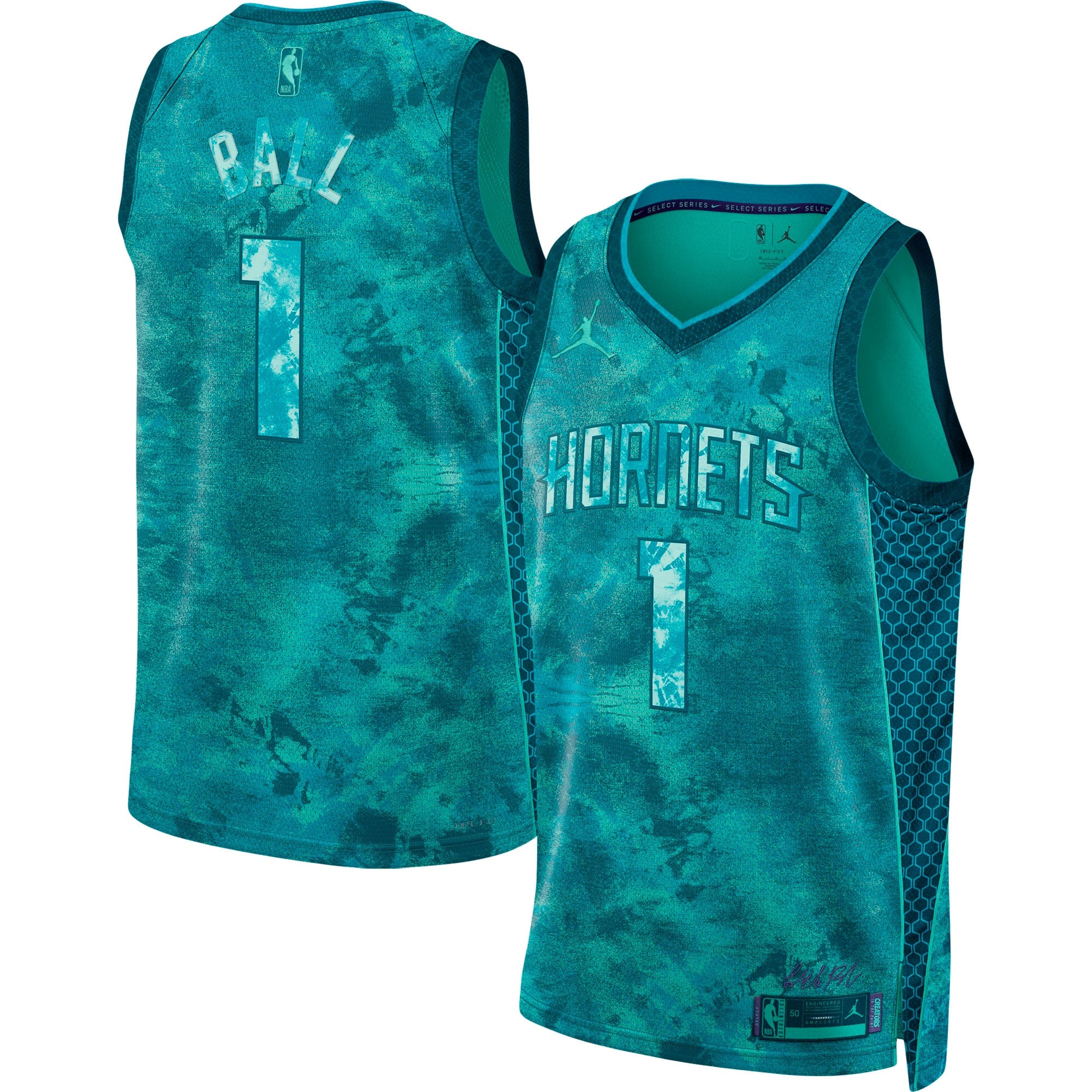 LaMelo Ball Charlotte Hornets Jordan Brand Unisex Select Series Swingman Jersey - Teal Basketball TJS0046