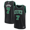 Jaylen Brown Boston Celtics Fast Break Replica Player Jersey - Statement Edition - Black Basketball TJS0049