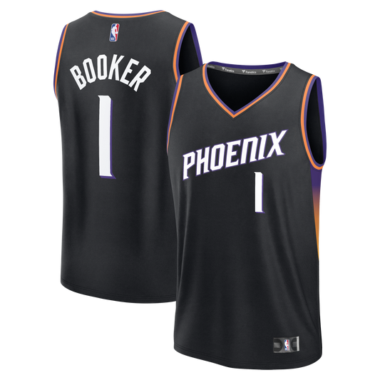 Devin Booker Phoenix Suns Fast Break Jersey - Statement Edition - Black Basketball TJS0088