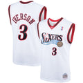 Allen Iverson Philadelphia 76ers M & N Hardwood Classics Swingman Jersey - White Basketball TJS0039
